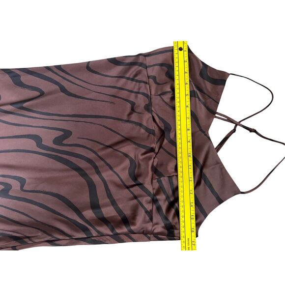 House Of Harlow 1960 Cut Out Slinky MIDI Dress Size L Party Evening Date Night - Picture 5 of 7